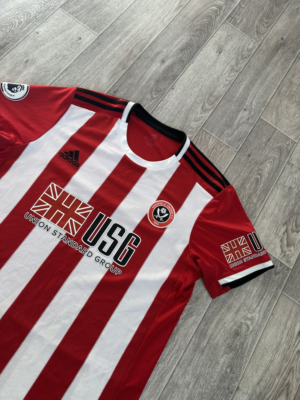 Adidas Vintage Adidas Sheffield United Home Tee T-Shirt white red Size US L / EU 52-54 / 3 - 2 Thumbnail
