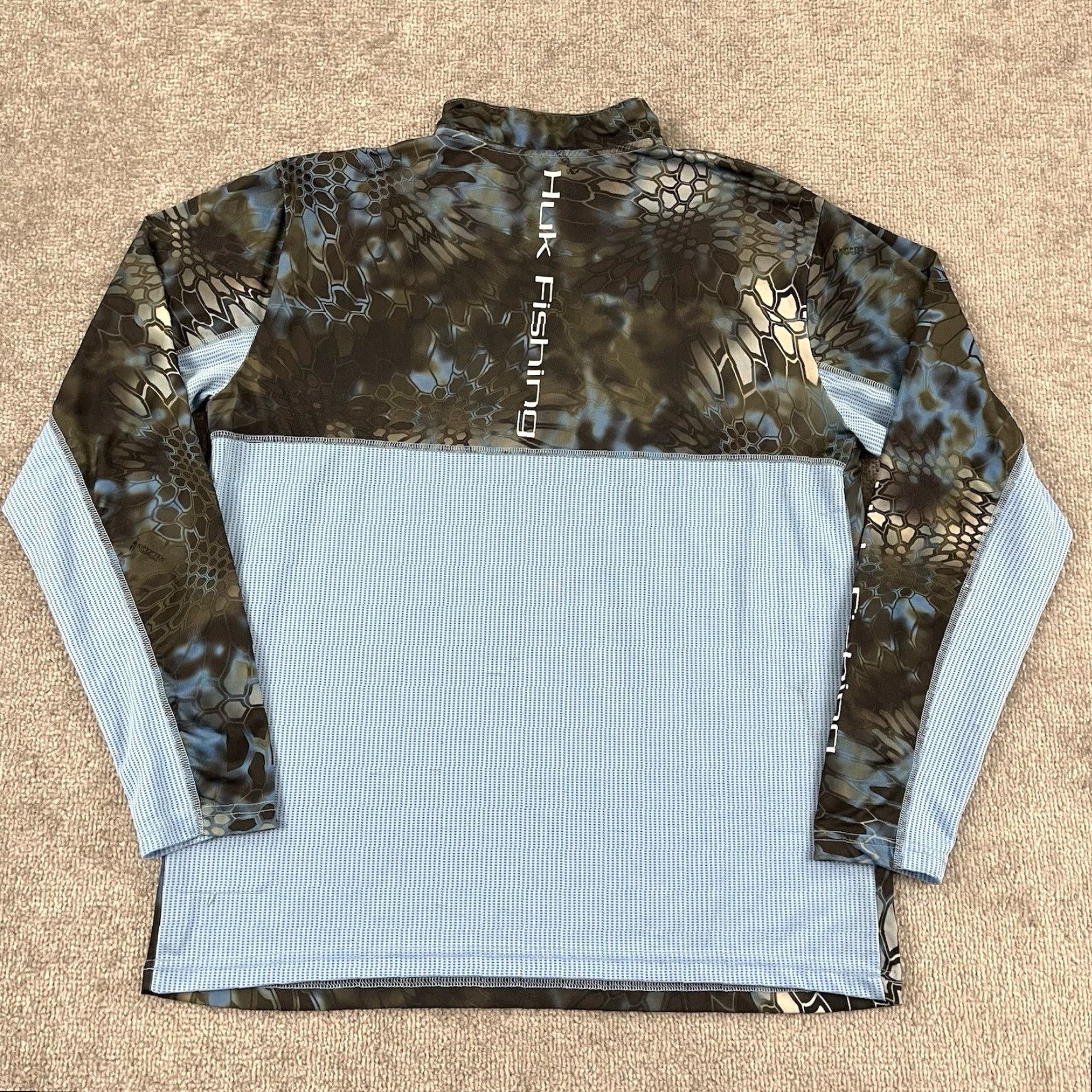 Vintage HUK Jacket Mens Medium Kryptek Camo Fishing Performance Sport 1/4 Zip Pullover Size US M / EU 48-50 / 2 - 7 Thumbnail