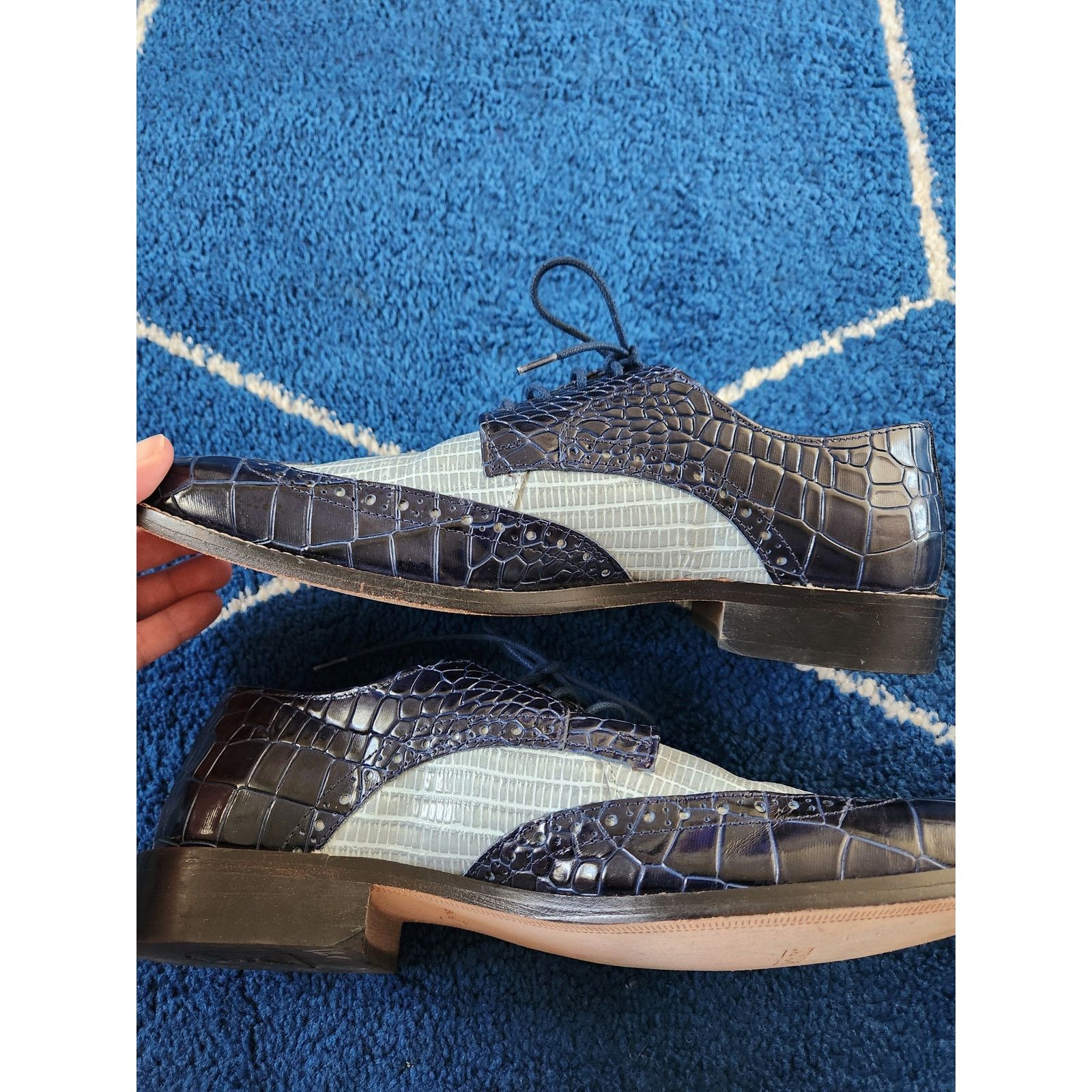 Stacy Adams Stacy Adams Men's Gallinari Wingtip Oxford Shoes -8.5 Size US 8.5 / EU 41-42 - 7 Thumbnail