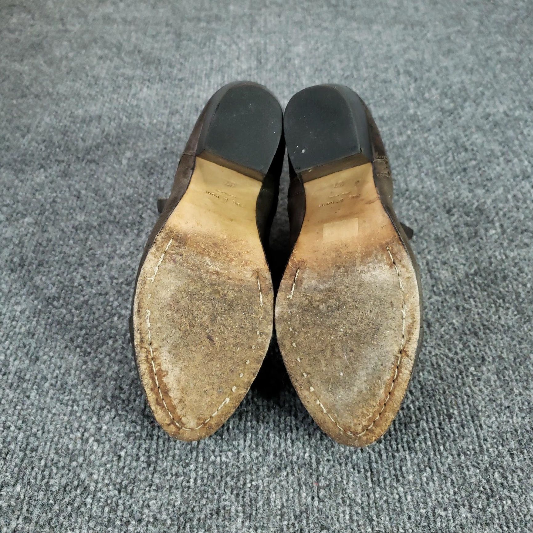 Rag & Bone Rag & bone Boots Womens Brown Leather Ankle Booties Side Zip Block Heel Size US 7 / IT 37 - 7 Thumbnail