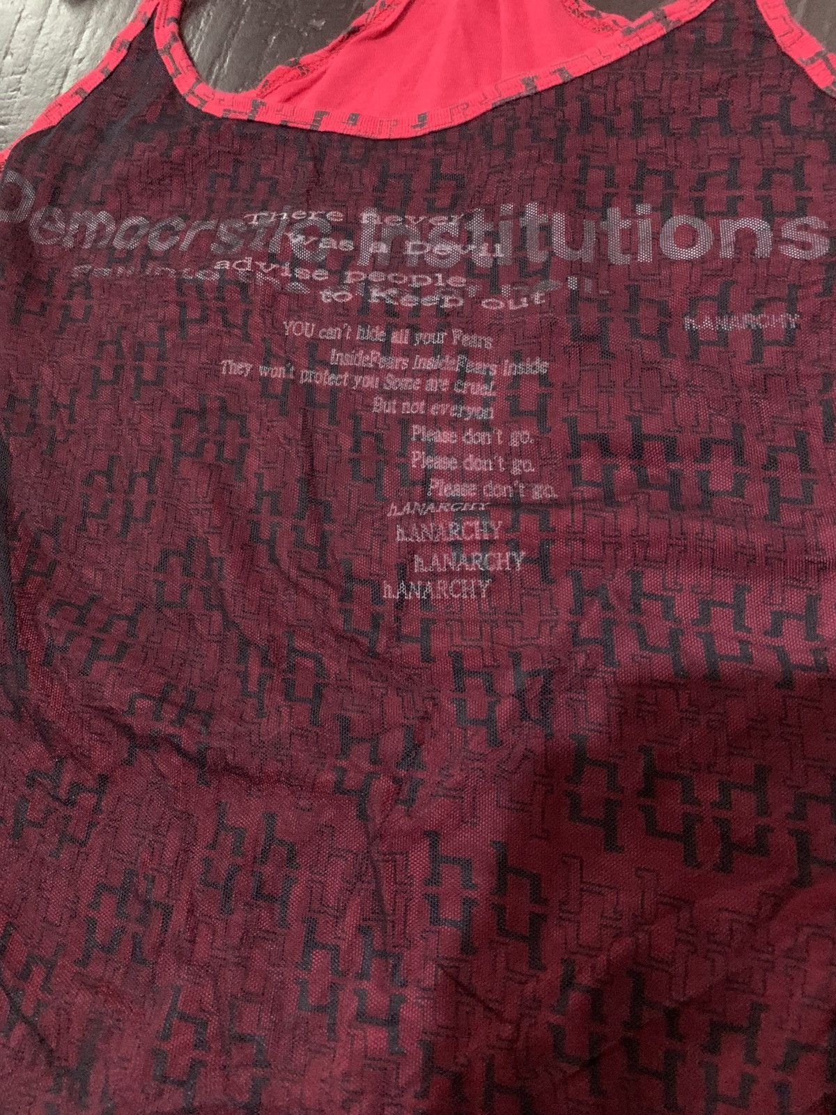 Raf Simons Japanese Always Anarchy Punk Grunge Gothic Style Tank Top Size US S / EU 44-46 / 1 - 6 Thumbnail