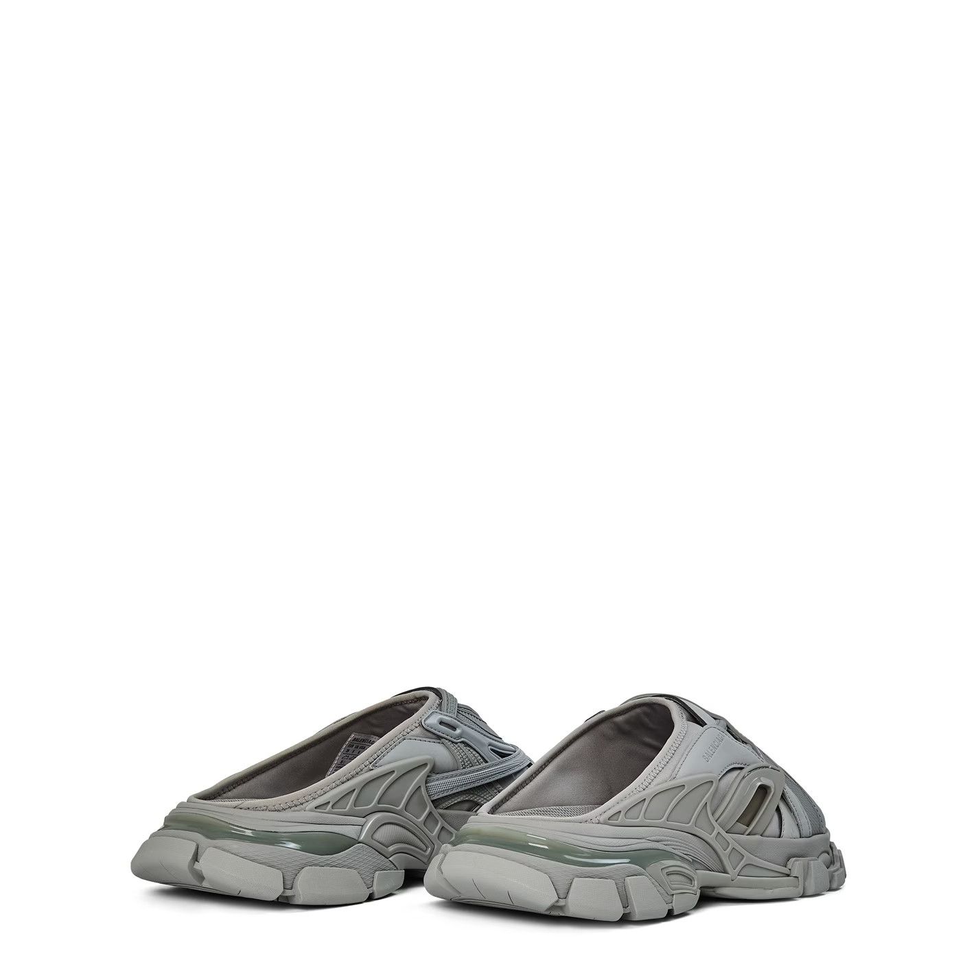 Balenciaga o1g2r1mq0226 Track Slide Flat Sandals In Grey Size US 10 / EU 43 - 5 Thumbnail