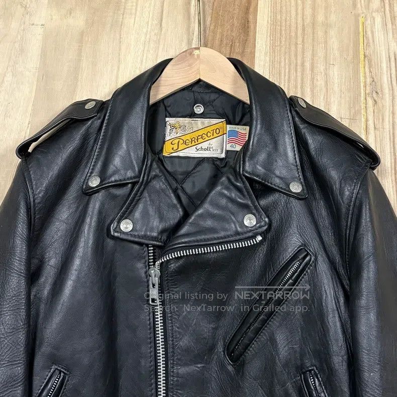 Schott Schott Classic cowhide motorcycle leather jacket Size US S / EU 44-46 / 1 - 3 Thumbnail