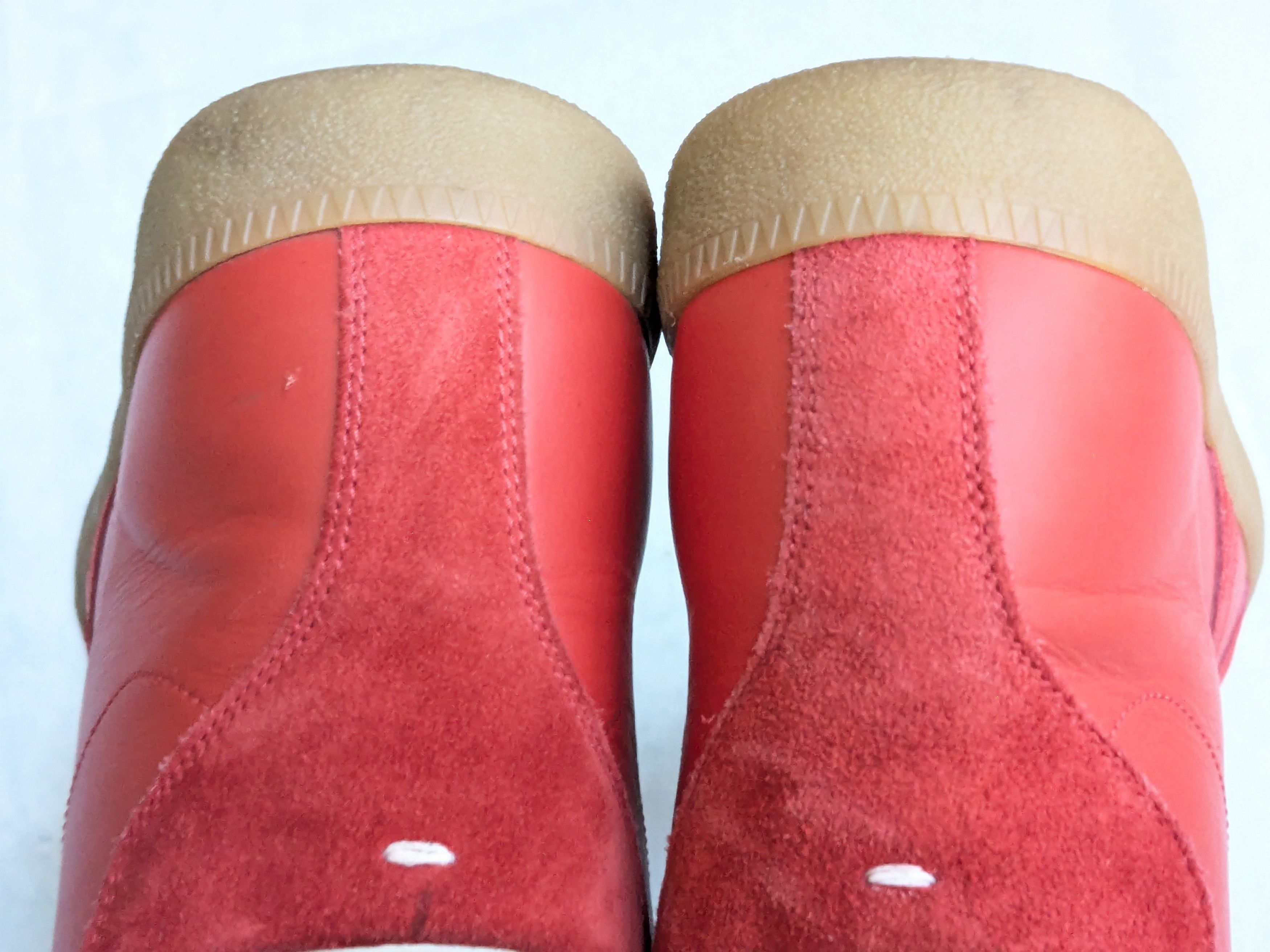 Maison Margiela Maison Margiela GAT Replica Red 10 43 Suede Leather High Size US 10 / EU 43 - 17 Thumbnail