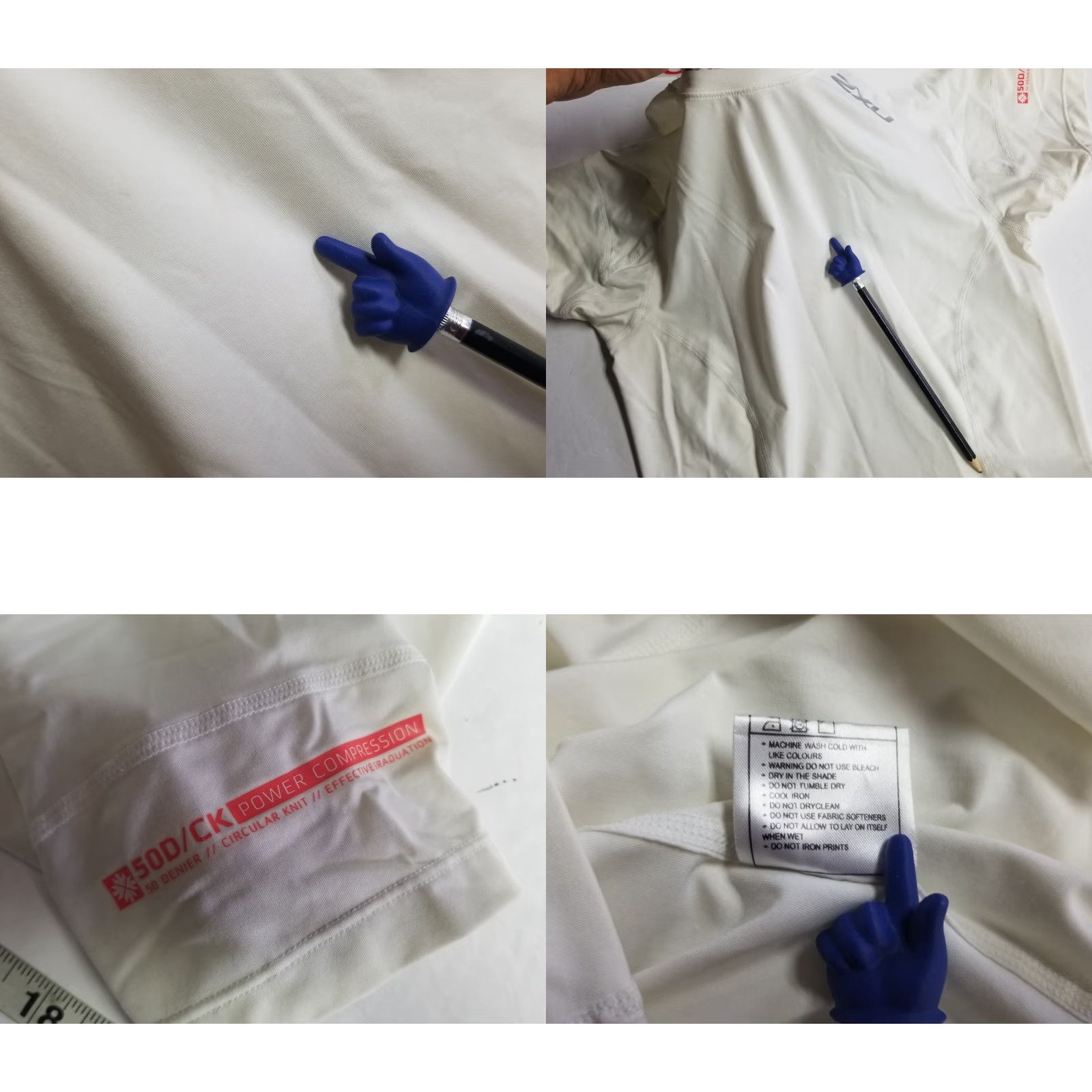 2XU 2XU Compression Shirt Women's Short Sleeve White Size M T-Shirt Breathable Moisture Wicking Quick Dry Athletic Sports Shirt Size M / US 6-8 / IT 42-44 - 8 Thumbnail