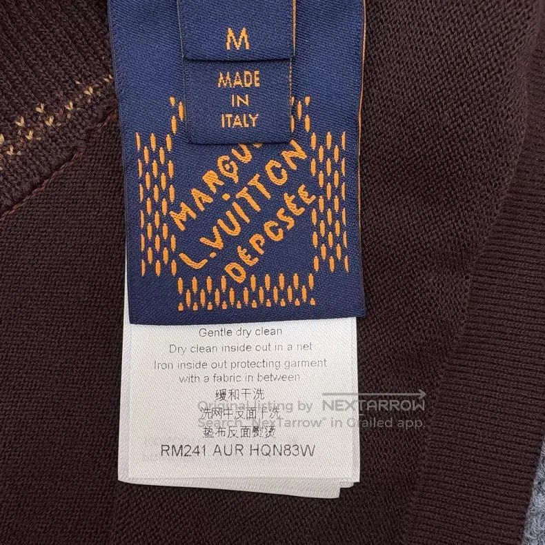 Louis Vuitton Louis Vuitton Fei Dong knitted brown box logo short sleeve Size US M / EU 48-50 / 2 - 7 Thumbnail
