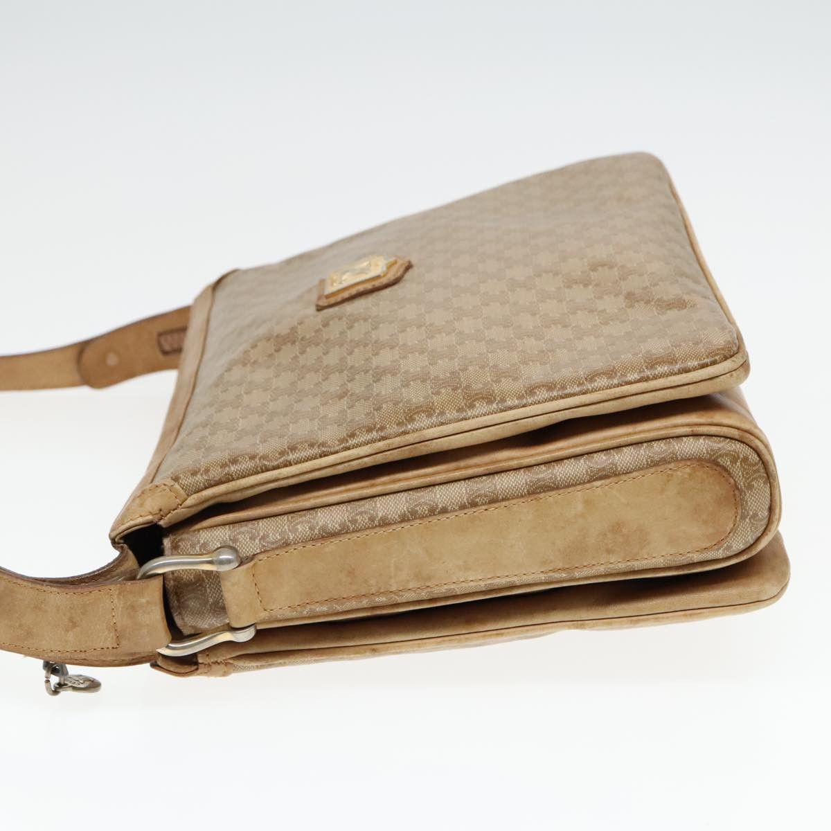 Celine CELINE Macadam Canvas Shoulder Bag Beige Size ONE SIZE - 3 Thumbnail
