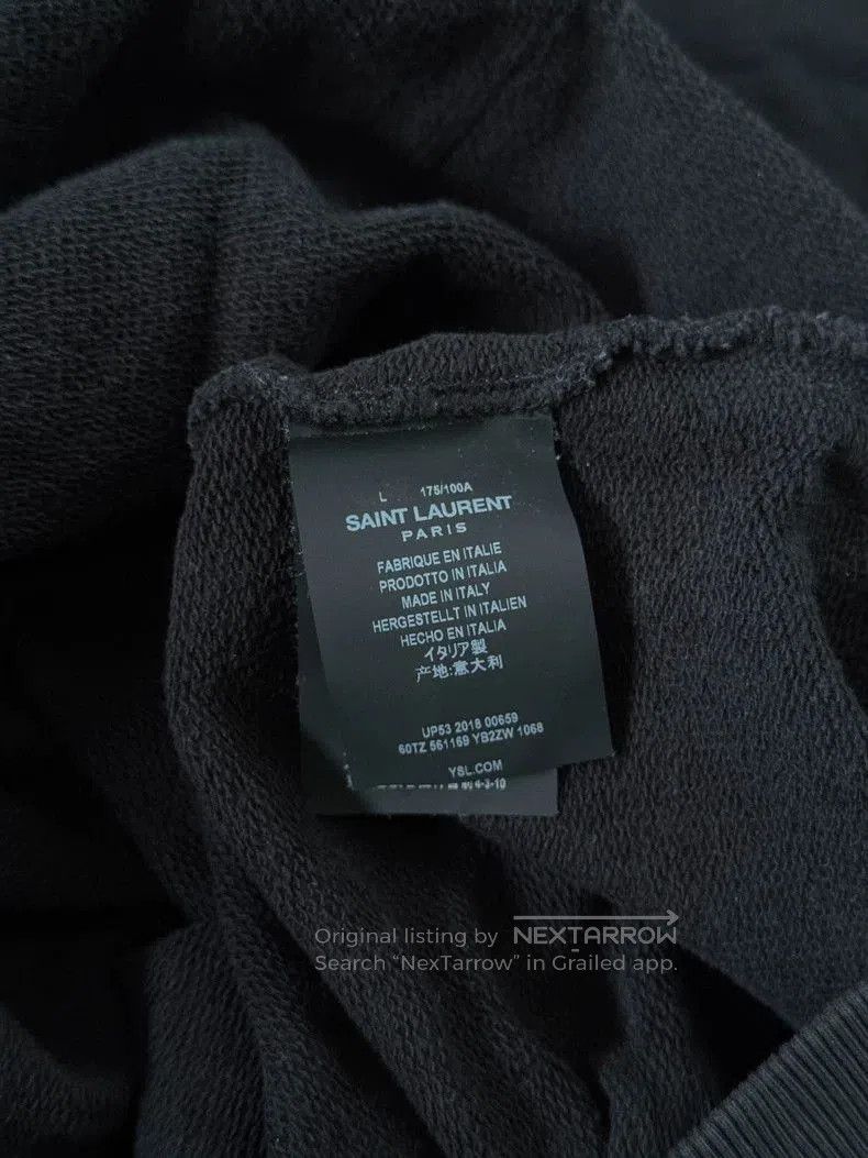 Saint Laurent Paris Saint Laurent Paris Black Hoodie Sweatshirt. Size US L / EU 52-54 / 3 - 4 Thumbnail
