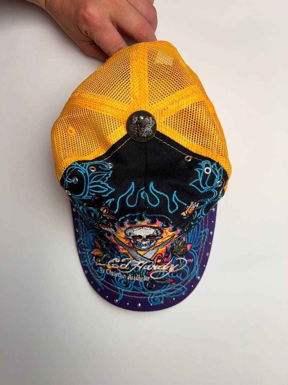 Ed Hardy × Vintage Vintage Ed Hardy Trucker Hat Cap Size ONE SIZE - 10 Thumbnail