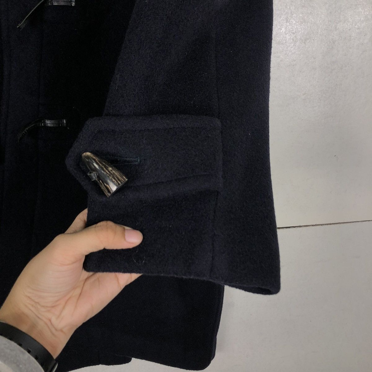 Burberry 🌺VINTAGE BURBERRY MADE IN ENGLAND WOOL DUFFLE LONG JACKET Size US L / EU 52-54 / 3 - 17 Thumbnail