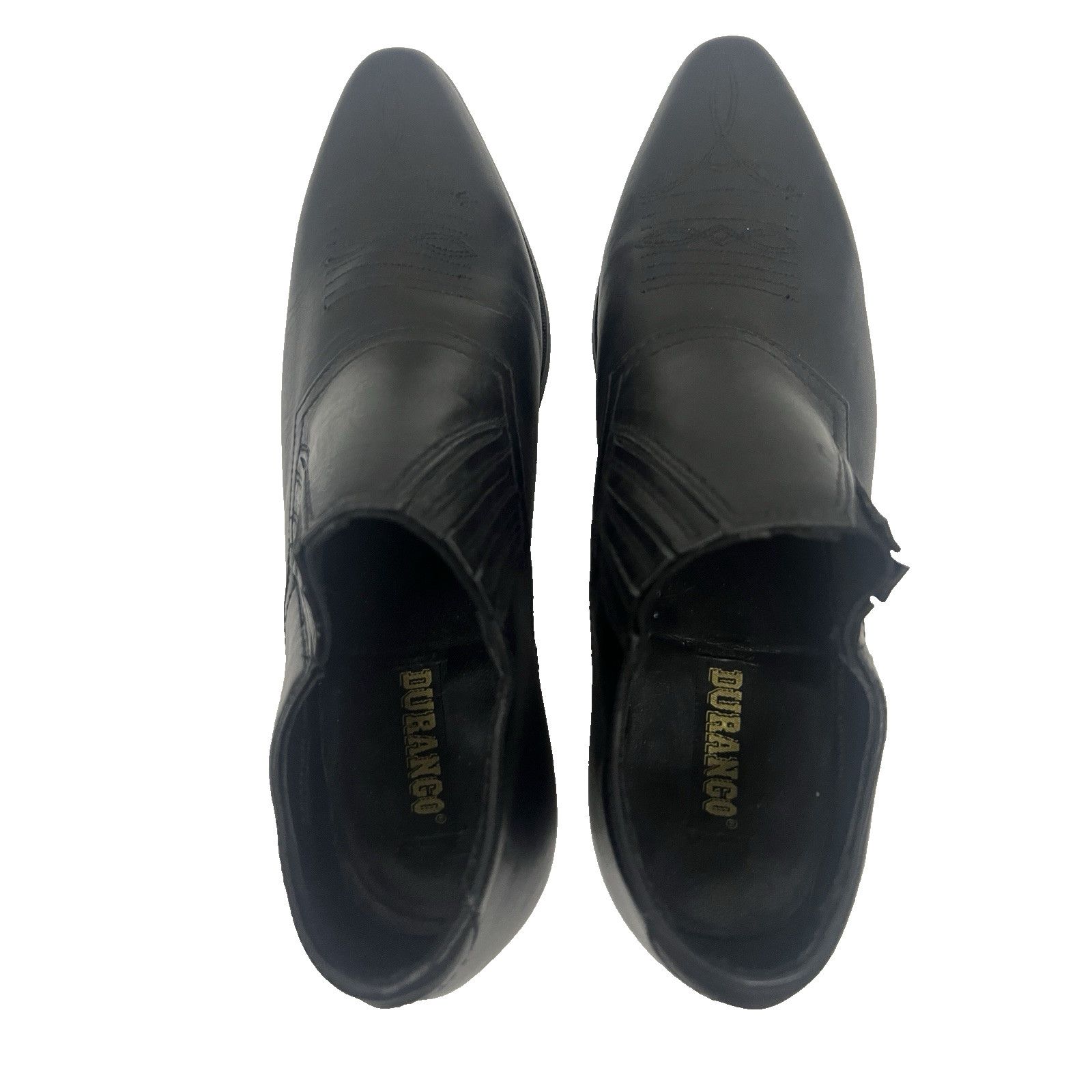 Durango Durango Western Ankle Boots US 7M Black Leather Stretch Size US 7 / IT 37 - 4 Thumbnail