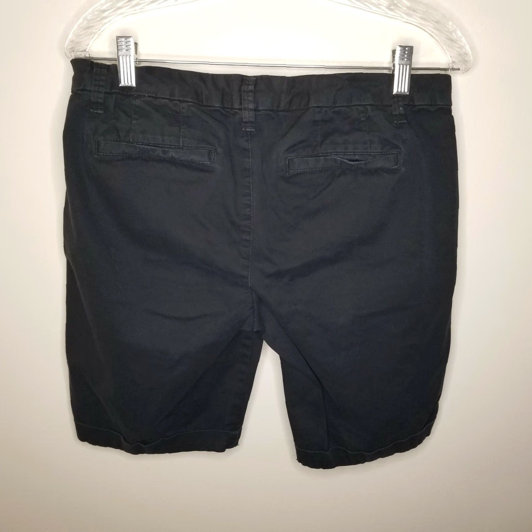 Vintage J. C. Penney JCP Womens Black Chino Shorts Size 6 Regular Women Size 6 Chino Black Size 28" / US 6 / IT 42 - 4 Thumbnail