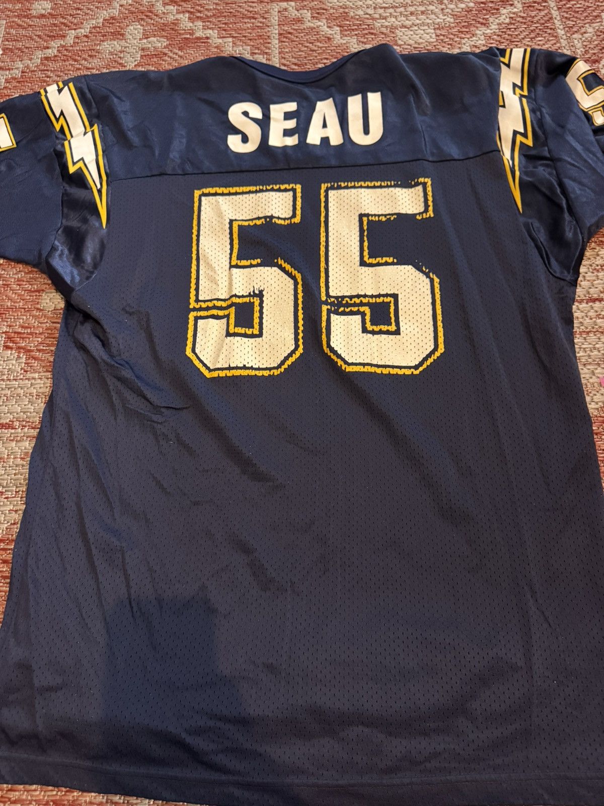 Champion Vintage San Diego Chargers J Seau Champion Jersey 48 L/XL Size US XL / EU 56 / 4 - 6 Thumbnail