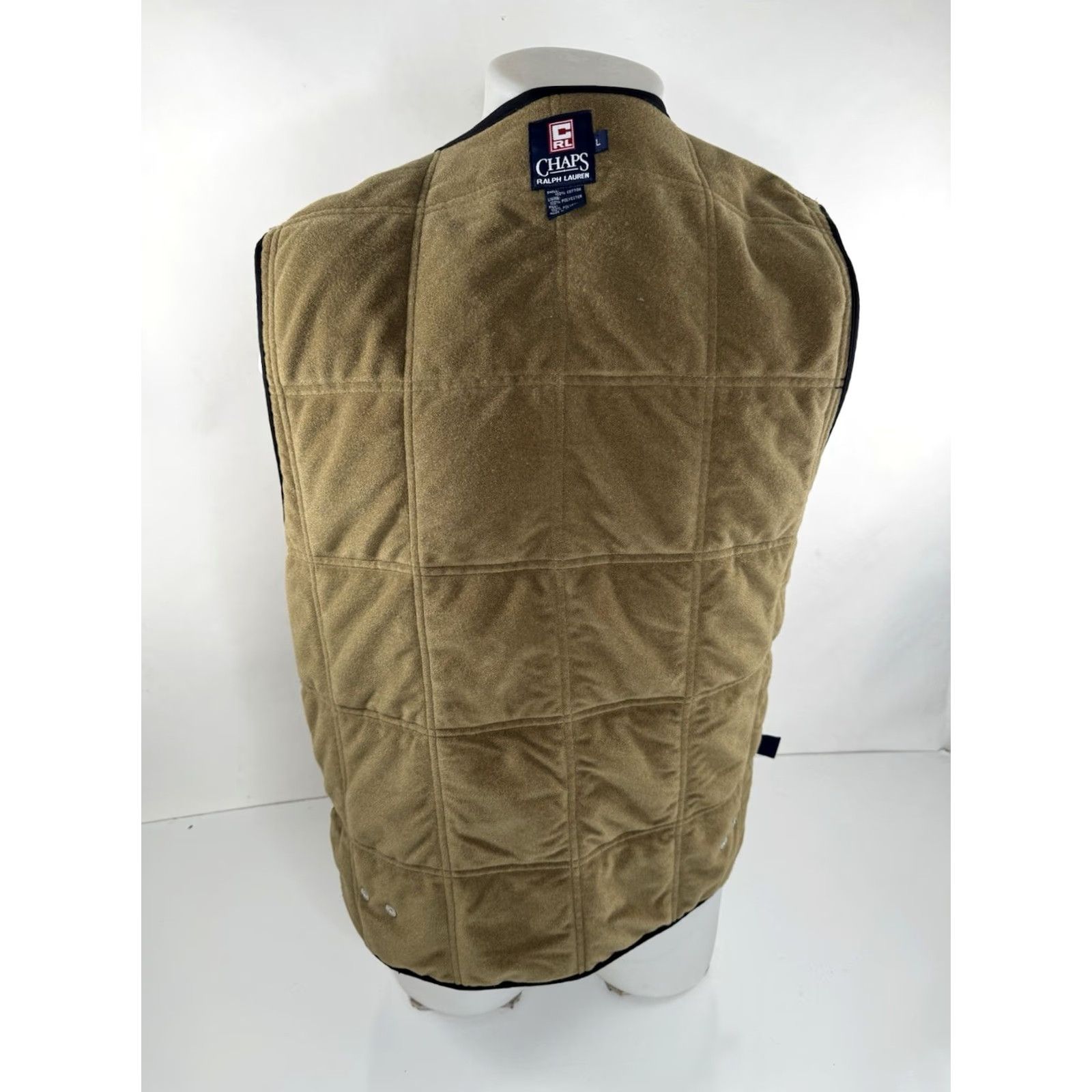 Cremieux RALPH LAUREN / CHAPS Embroidered Quilted Ranch Field Chore Hunting L Vest Mens Green Quilted Full Zip Vest Mens Size US L / EU 52-54 / 3 - 5 Thumbnail