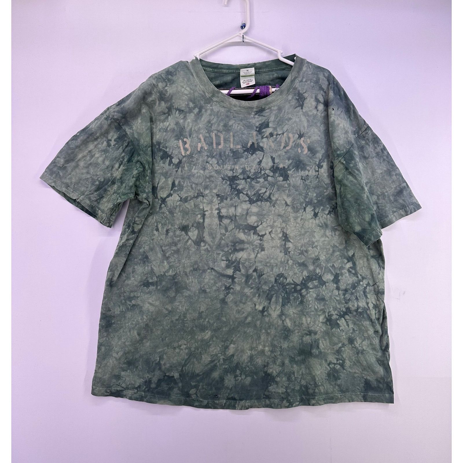 Anvil Anvil Tag Badlands South Dakota Green Tie dye Tshirt Size2XL Size US XXL / EU 58 / 5 - 1 Thumbnail