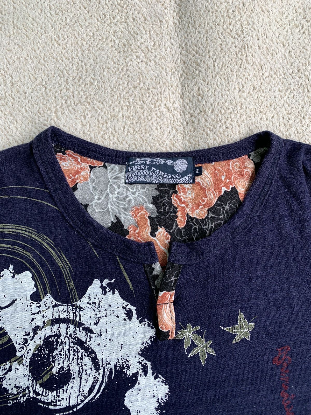 Japanese Brand Japanese First Parking Traditional Bird Sukajan Long sleeve Size US L / EU 52-54 / 3 - 6 Thumbnail