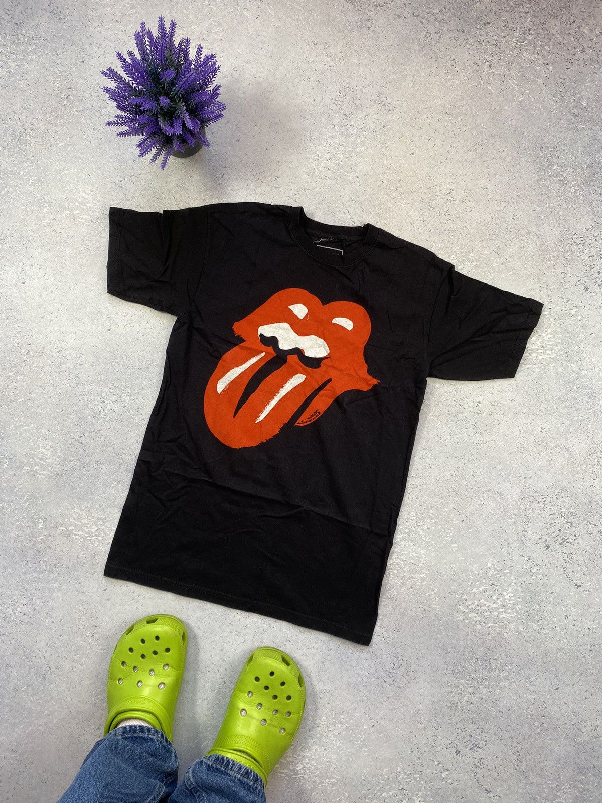 Band Tees The Rolling Stones Men’s Black T-shirt With Big Logo Size S Size US S / EU 44-46 / 1 - 1 Thumbnail