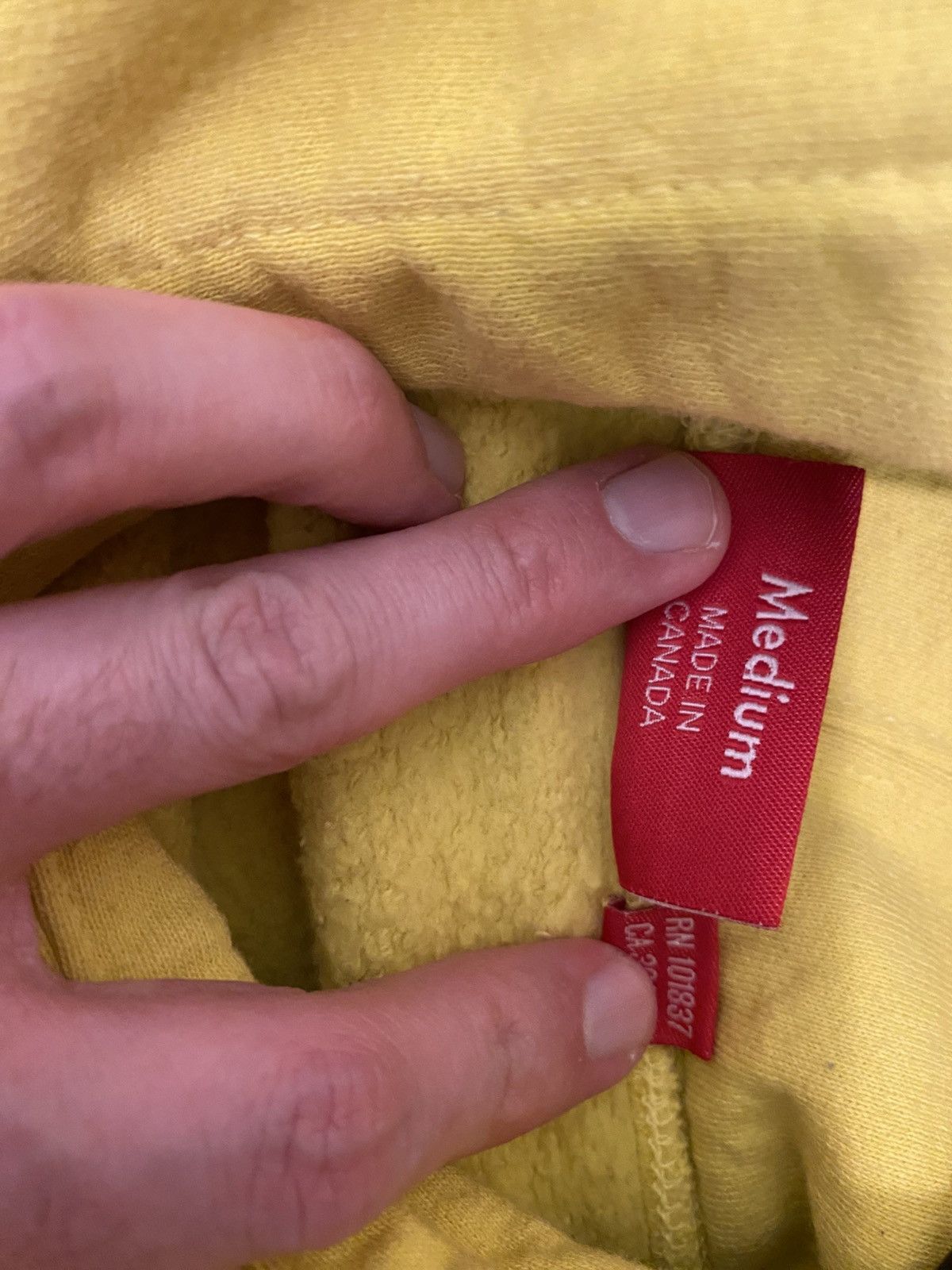 Supreme Supreme SS20 Yellow Warm Up Hoodie Size US M / EU 48-50 / 2 - 5 Thumbnail