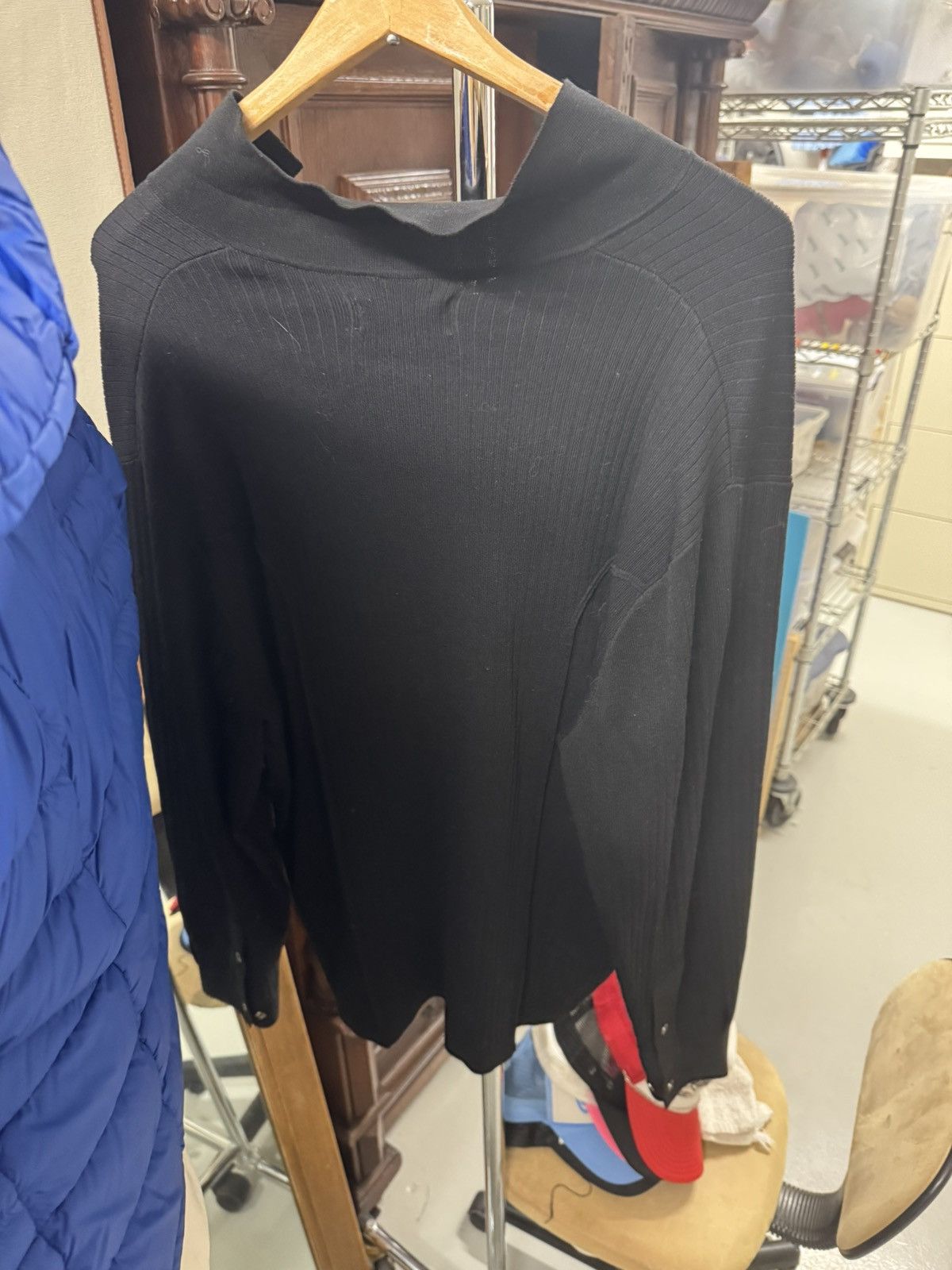 Designer × Kollar Clothing Kollar Knit Logo Button Down - Black Size US XXL / EU 58 / 5 - 3 Thumbnail