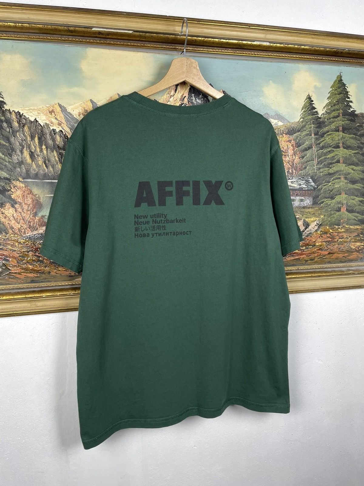 AFFXWRKS Affix Works Green Tee Big Logo Streetwear Size US XL / EU 56 / 4 - 7 Thumbnail