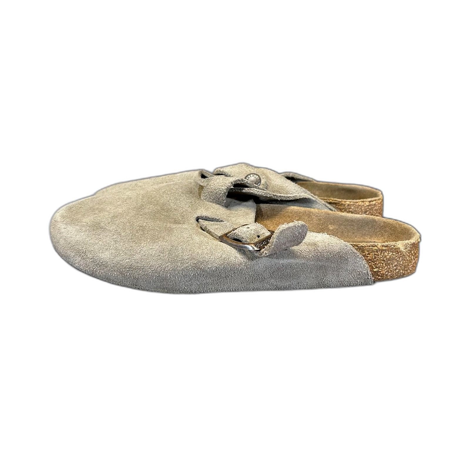 Birkenstock Birkenstock Boston Soft Footbed Suede Taupe Clogs Women's Si Size US 5.5 / EU 38 - 5 Thumbnail