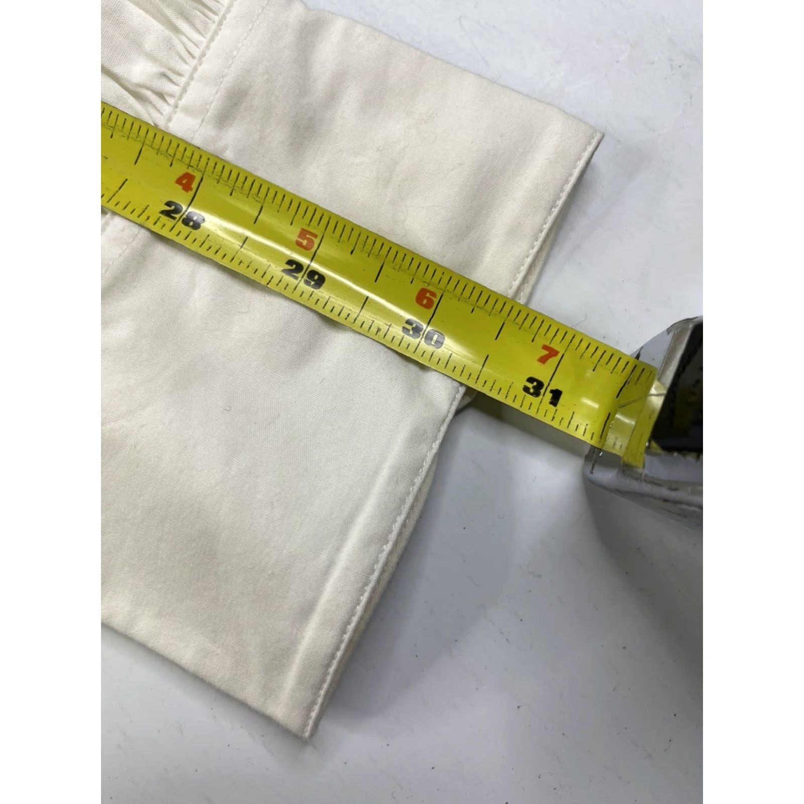 J.Crew NWT J.CREW Button-Up Shirt Puff Sleeve Slim Fit White Womens Size 18 Shirt Womens NWT Colorful Slimming Spring Puff Sleeve Button Down Shirt Size XXL / US 16-18 / IT 52-54 - 5 Thumbnail