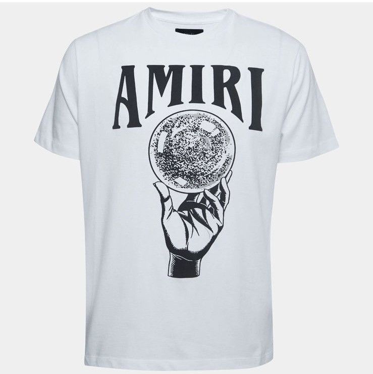 Image of Amiri Crystal Ball T Shirt White, Men's (Size Small)