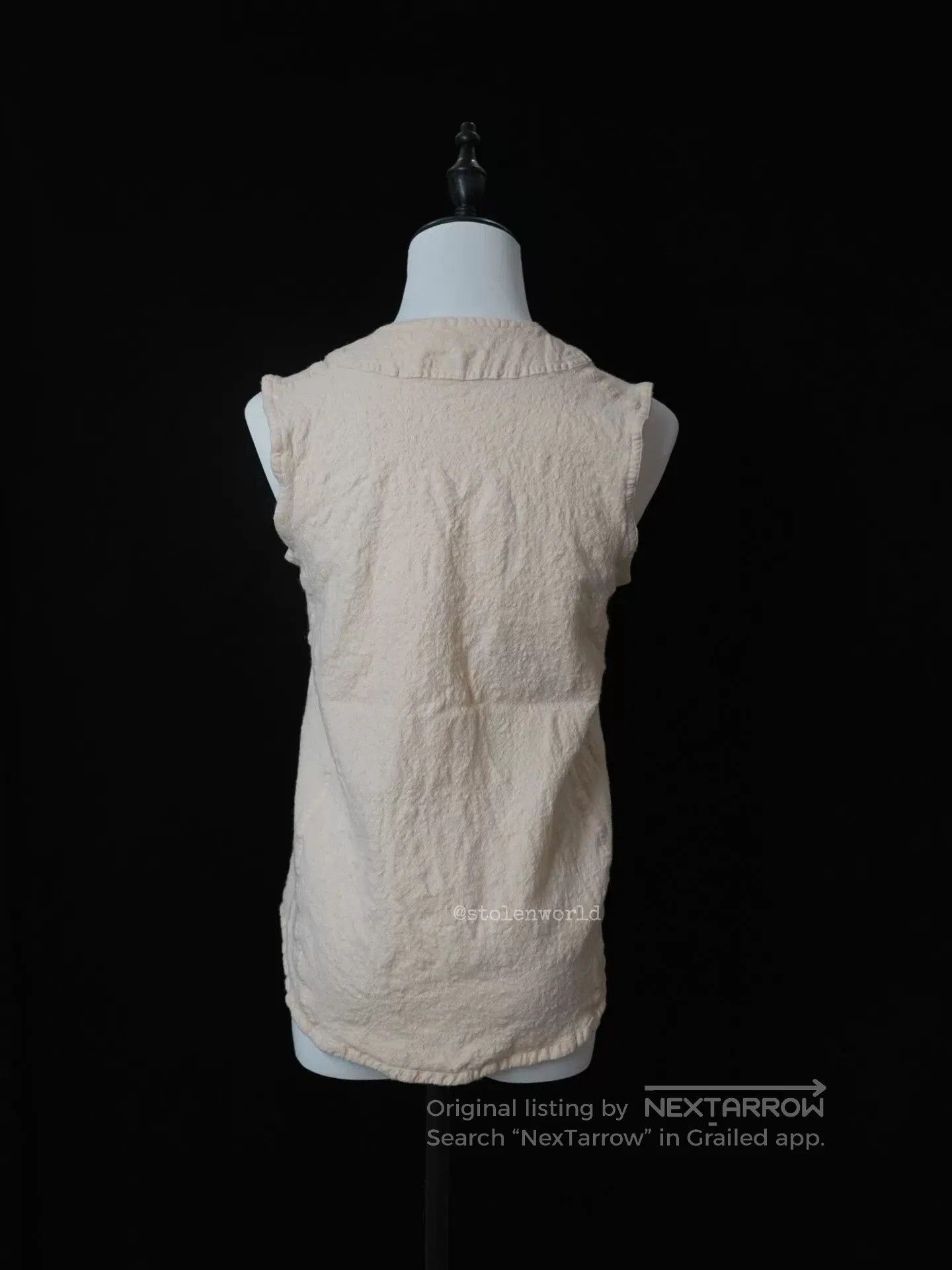 Comme des Garcons Homme Plus comme des garcons wool vest in cream. Size M / US 6-8 / IT 42-44 - 4 Thumbnail