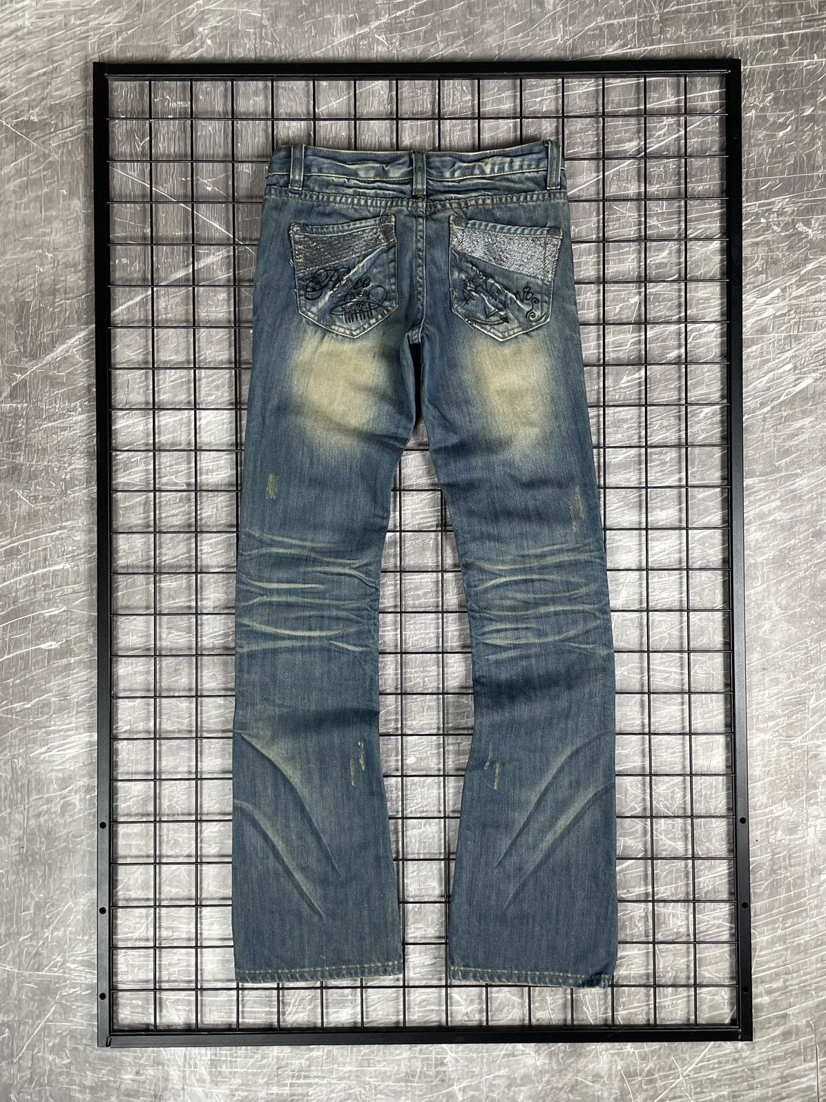 Tornado Mart 00s Y2K Fade Low Rise Jeans Miss Sixty DG LGB Hysteric Vibe Size 25" / US 0 / IT 36 - 1 Thumbnail