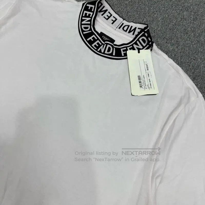 Fendi Fendi White Cotton Men's T-Shirt . Size US M / EU 48-50 / 2 - 3 Thumbnail