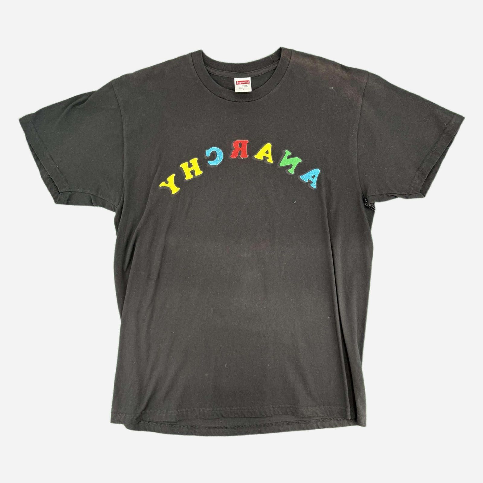 Supreme Supreme Anarchy Black Tee L Used Size US L / EU 52-54 / 3 - 1 Thumbnail