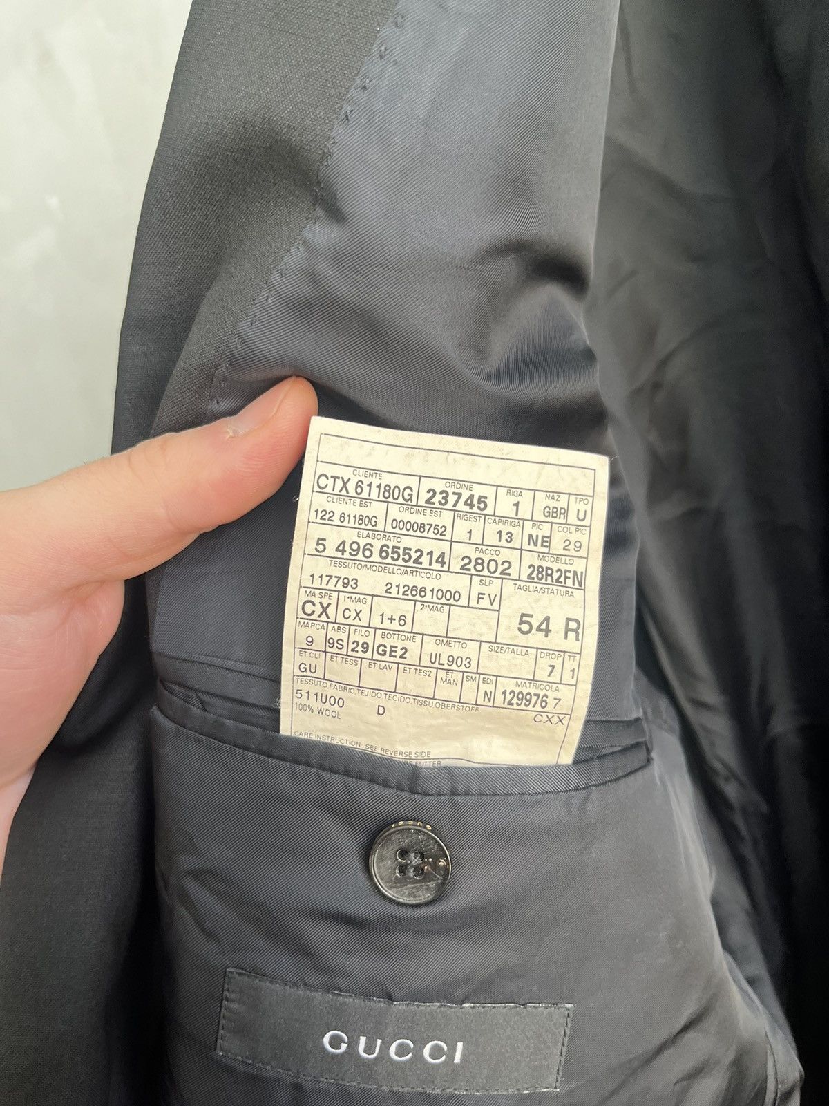 Gucci × Tom Ford × Vintage Gucci blazer jacket vintage Size 54R - 5 Thumbnail