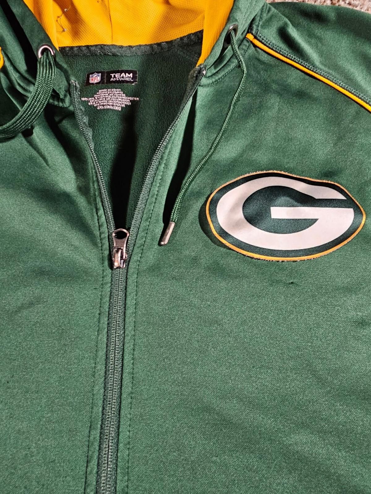Other Green Bay Packers Fullzip Team Apparel 2XL Cosmetic Issues Size ONE SIZE - 2 Thumbnail