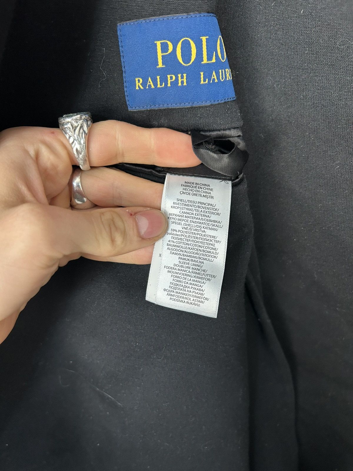 Polo Ralph Lauren Polo Ralph Lauren Black Avant Garde Blazer Luxury Size US XXL / EU 58 / 5 - 10 Thumbnail