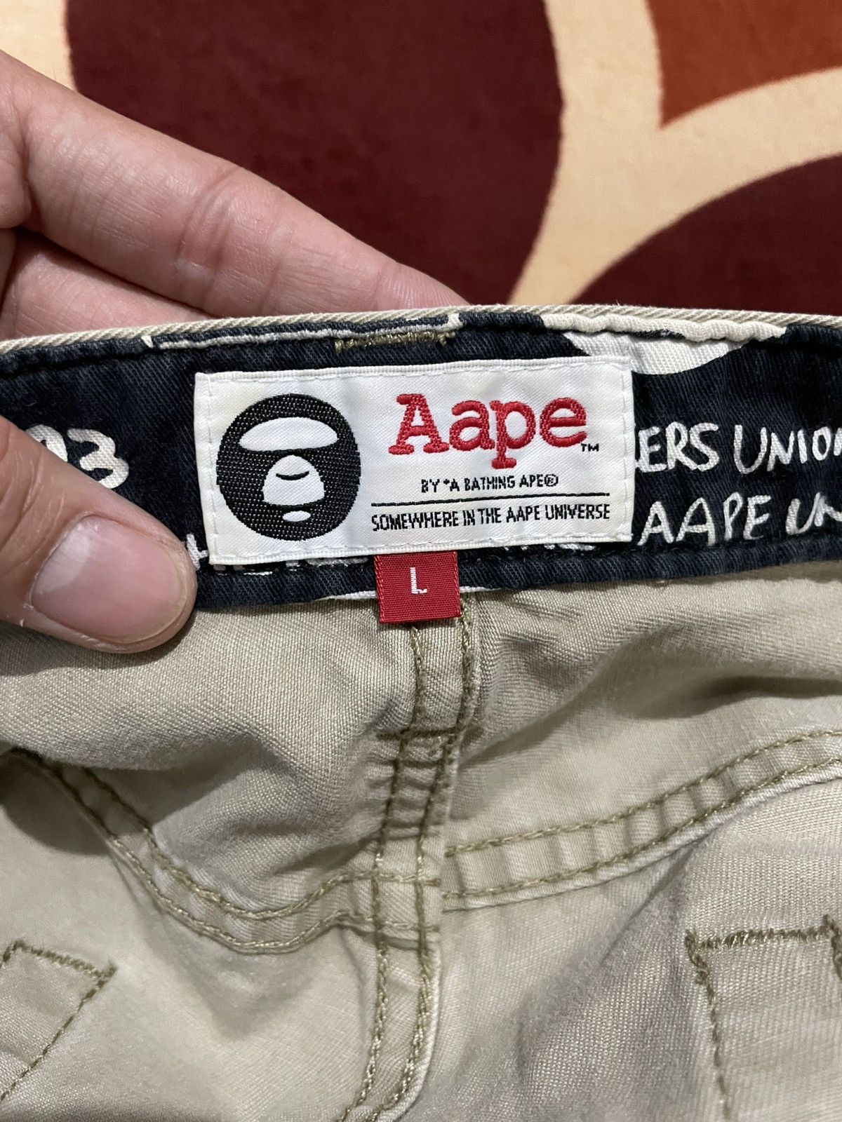 Aape CRAZY Aape chinos AOP Size US 35 - 14 Thumbnail