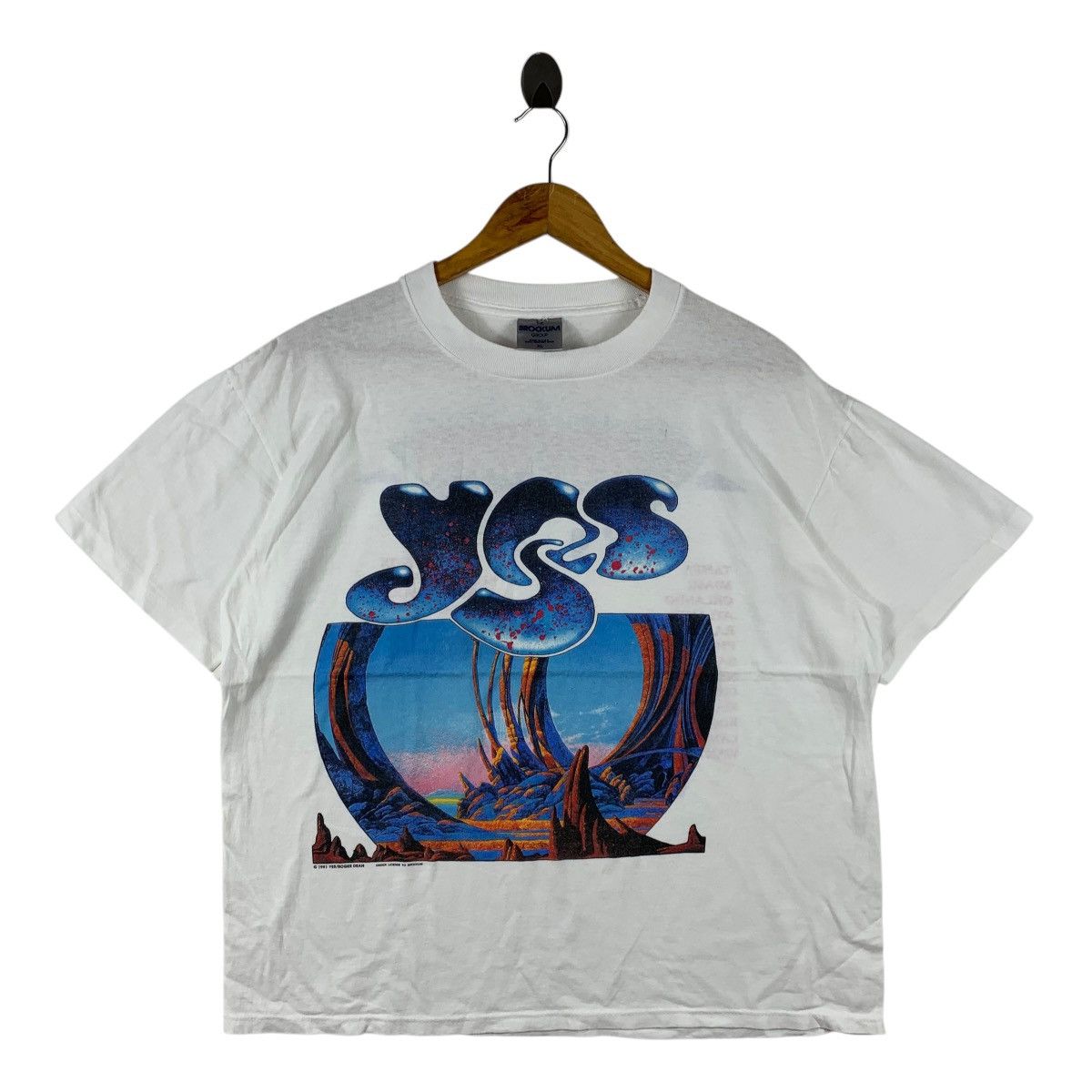 Brockum Vintage 90s YES UNION CONCERT World tour 1991 band tees Size US XL / EU 56 / 4 - 1 Thumbnail