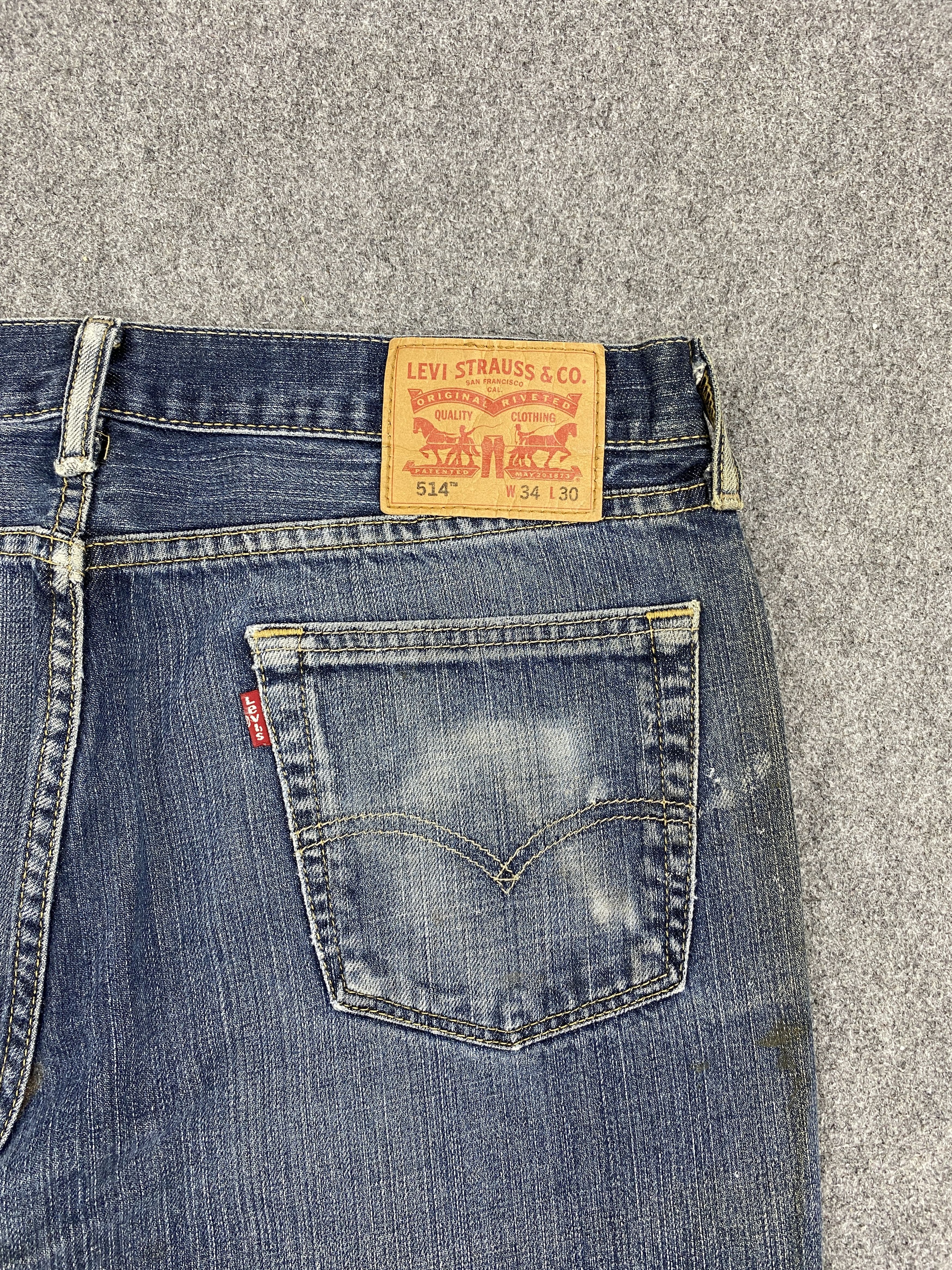 Levi's × Vintage Vintage Levis 514 Splatter Paint Jeans Size US 34 / EU 50 - 14 Thumbnail
