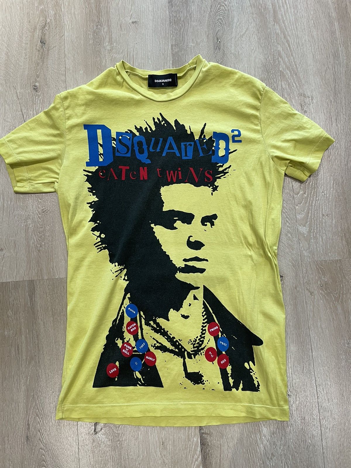 image of Dsquared2 Tee in Yellow, Men's (Size Small)