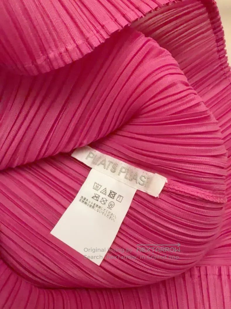 Issey Miyake Issey Miyake Pink Turtleneck Short Sleeve Size S / US 4 / IT 40 - 4 Thumbnail
