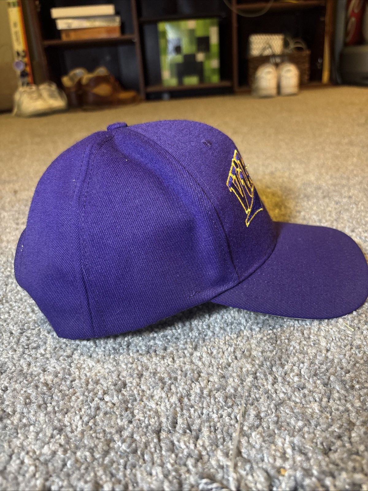 NFL Vintage Minnesota Vikings SnapBack Hat NFL Twins Enterprise Size ONE SIZE - 3 Thumbnail