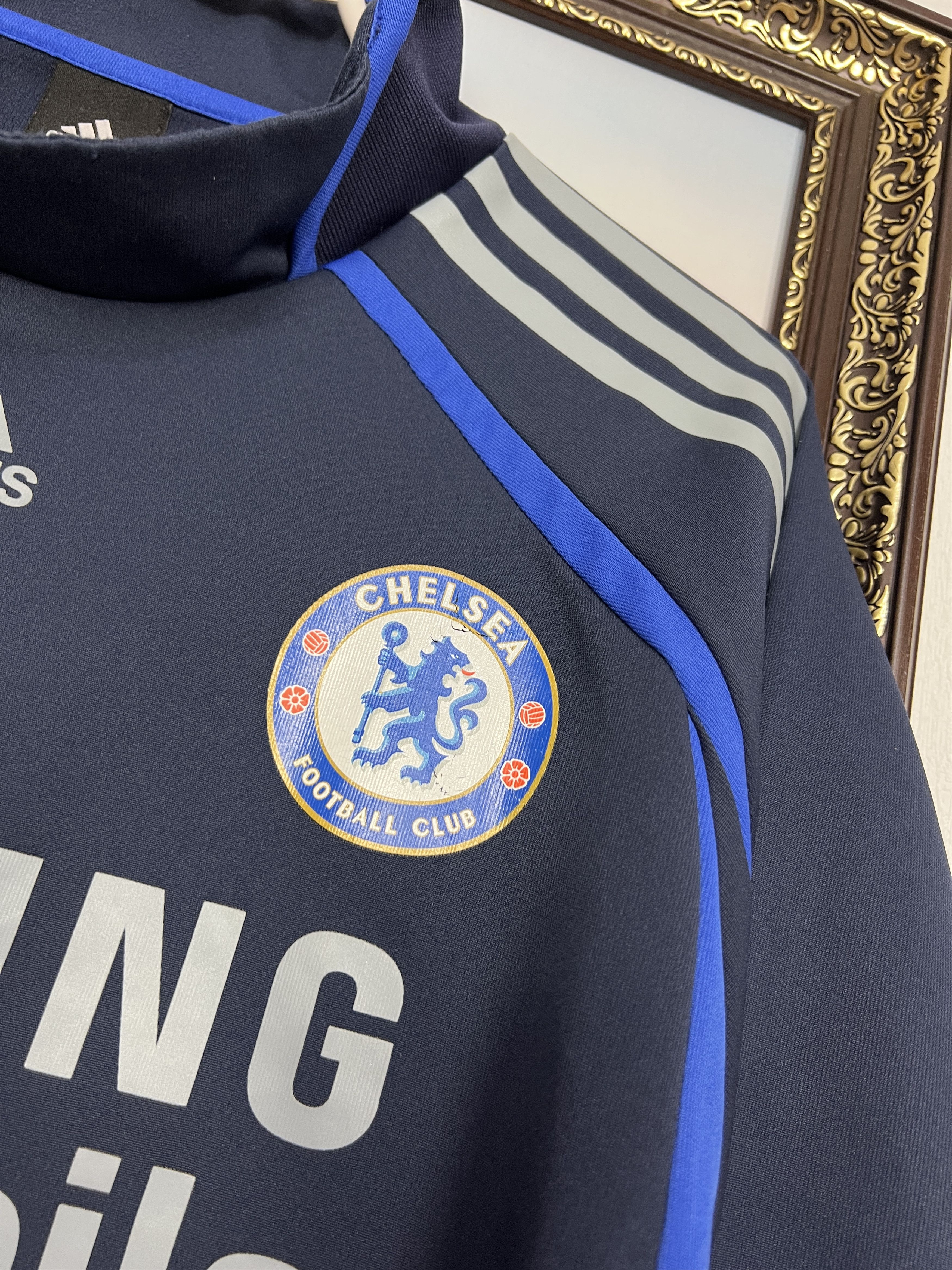 Adidas Vintage Chelsea Football Jacket Player Issue Track Top Size US L / EU 52-54 / 3 - 4 Thumbnail