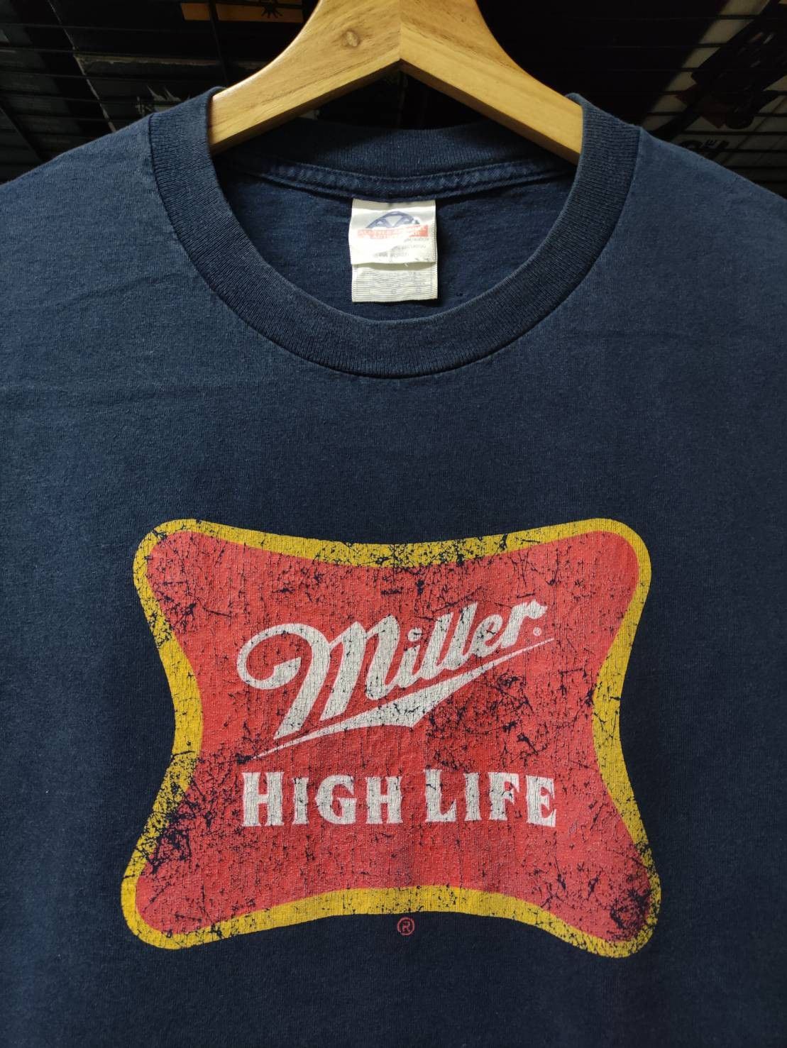 Vintage Vtg 00's Miller High Life Logo T-Shirt Size US L / EU 52-54 / 3 - 1 Thumbnail