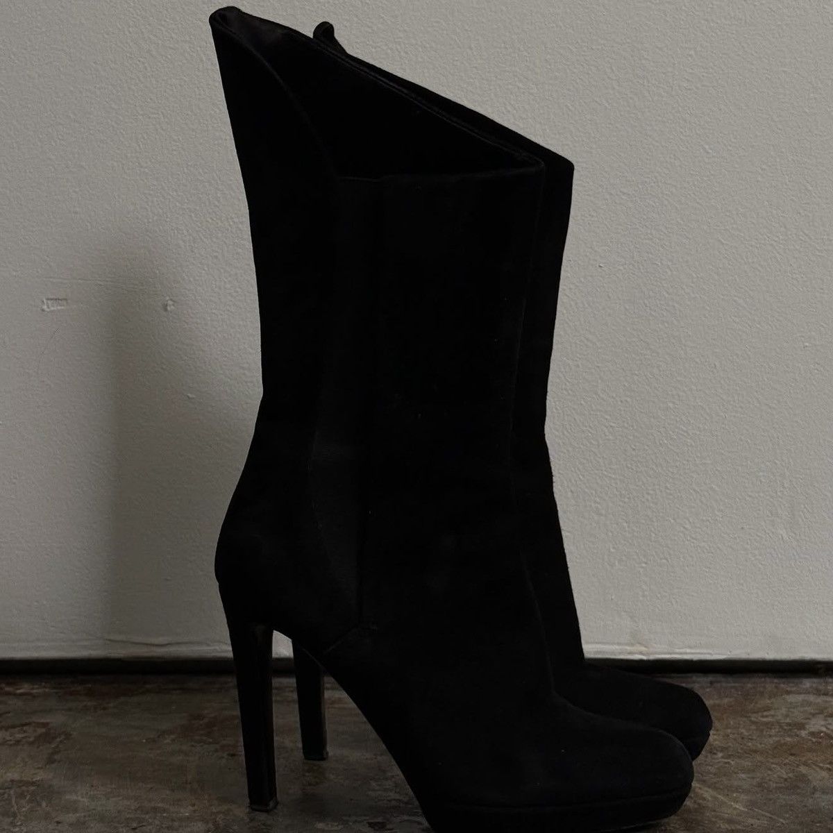Jil Sander JIL SANDERS BLACK SUEDE BOOT - 36.5 Size US 6.5 / IT 36.5 - 4 Thumbnail