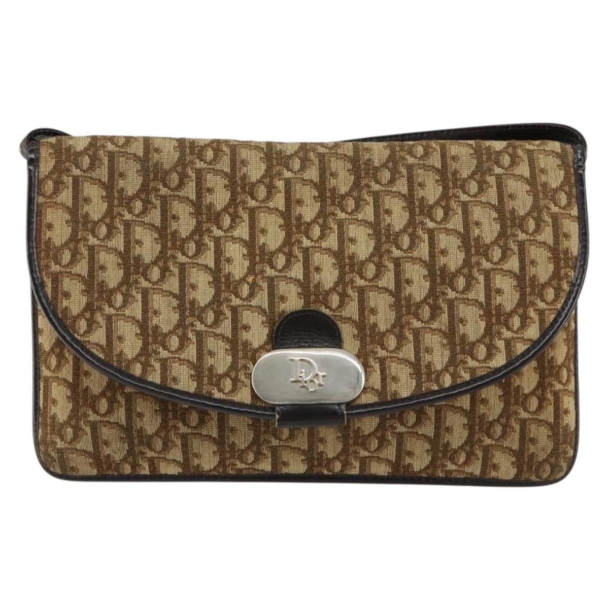 Dior Christian Dior Vintage Trotter Shoulder Bag Canvas Size ONE SIZE - 1 Thumbnail