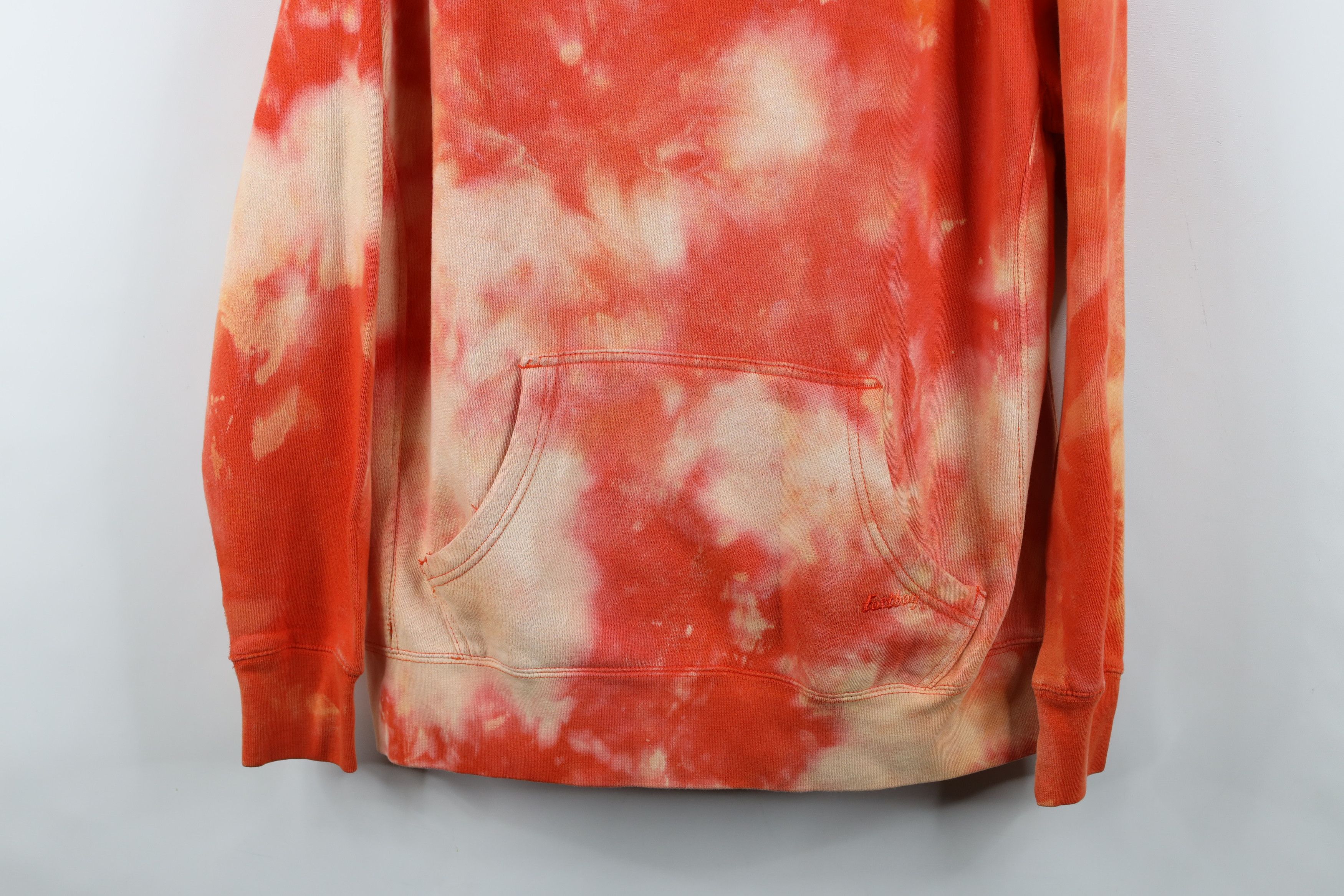 Vintage Vintage Streetwear Blank Acid Wash Hoodie Sweatshirt Orange Size US L / EU 52-54 / 3 - 3 Thumbnail