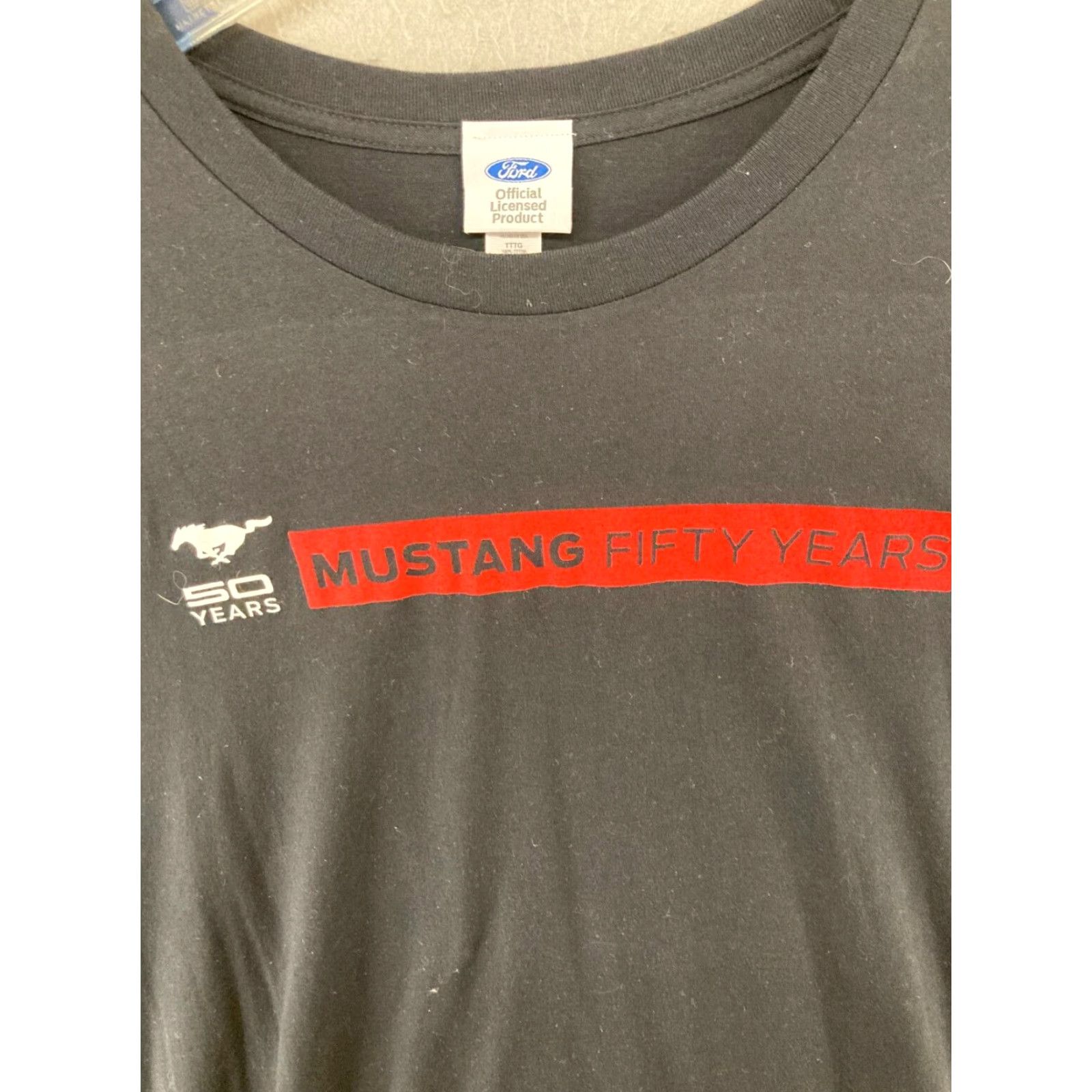 Ford FORD Mustang TShirt Shirt 3XL Adult Black USA MADE 50th Anniversary Graphic Print Men Mens Size US XXL / EU 58 / 5 - 4 Thumbnail