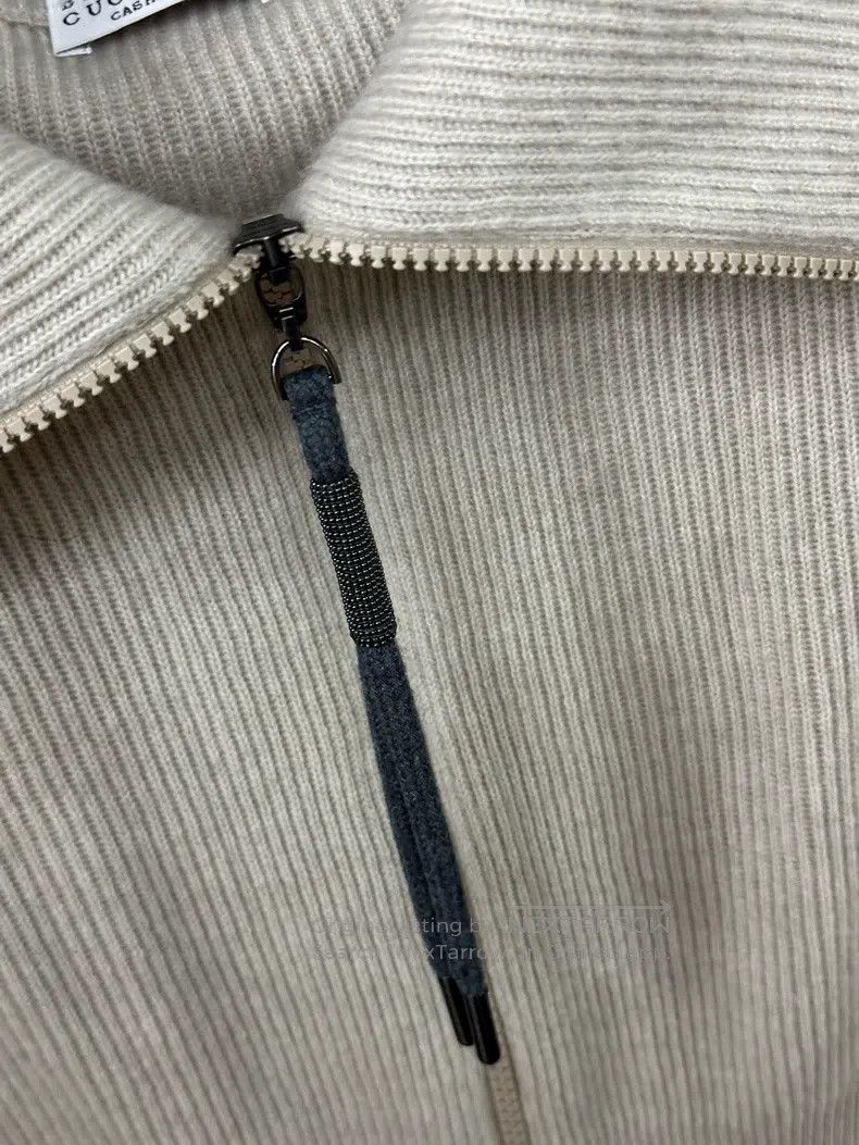 Brunello Cucinelli Brunello Cucinelli Collar Cashmere Sweater Long Sleeve Top Size M / US 6-8 / IT 42-44 - 2 Thumbnail