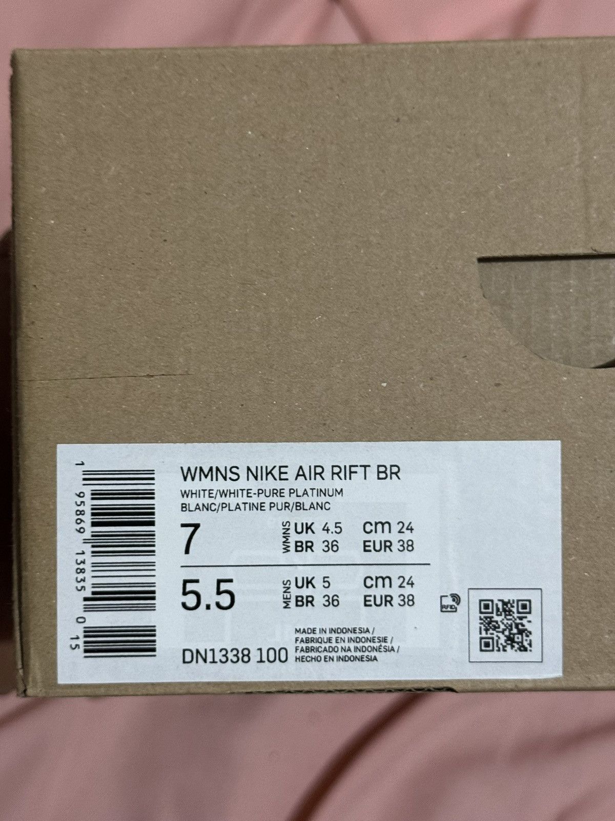 Nike Nike Air Rift Triple White Size US 7 / IT 37 - 7 Thumbnail