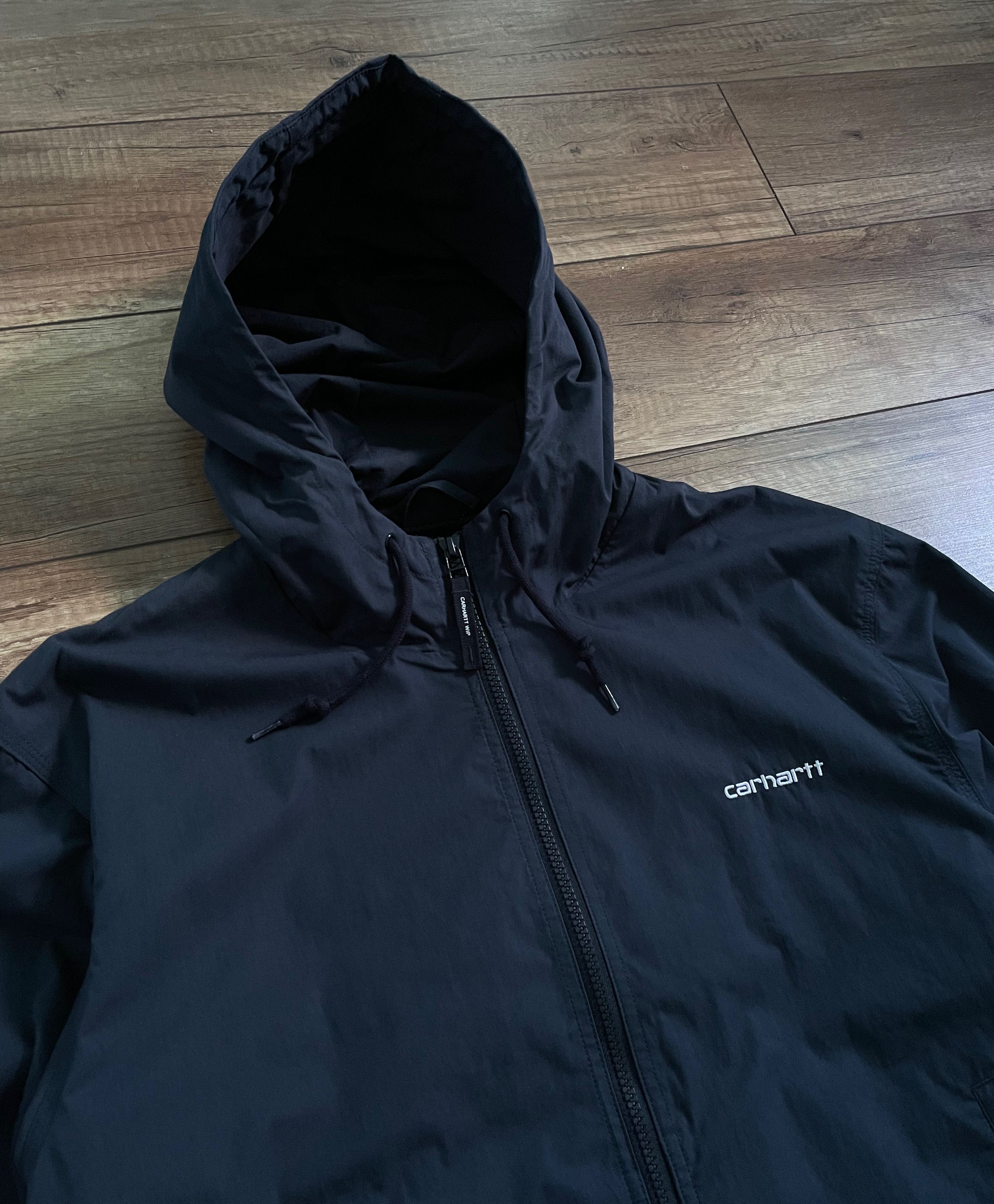 Carhartt Wip Carhartt Marsh Navy Blue Hooded Jacket Size US L / EU 52-54 / 3 - 9 Thumbnail