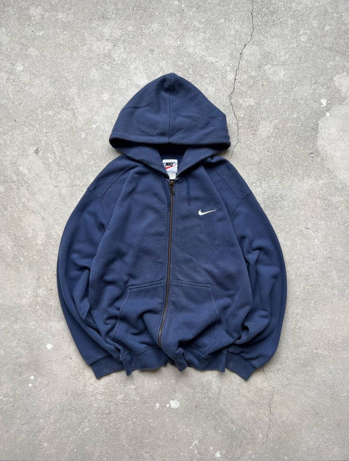 Nike Vintage Nike Blanc Hoodie Size US M / EU 48-50 / 2 - 3 Thumbnail